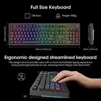 Нова Пълноразмерна механична клавиатура RGB подсветка 104 клавиша, снимка 4 - Други - 41270080
