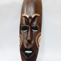 Дървена африканска племенна маска(14.2), снимка 2 - Пана - 44684378