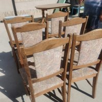 Продавам 6 дървени стола. , снимка 1 - Маси - 42484260