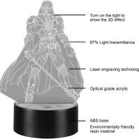 Star Wars 3D лампа с 3 плаки, 16 цвята, дистанционно, снимка 5 - Лед осветление - 41762087