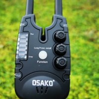 Сигнализатори със станция 4+1 Osako Pro Q5, обхват до 300мт, снимка 2 - Такъми - 40792554