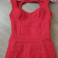 Елегантна червена рокля ASOS, снимка 6 - Рокли - 41584310