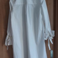 H&M - бяла рокля/риза, снимка 3 - Рокли - 40535672