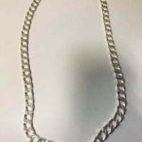 Сребърен синджир 925 проба  плетка CUBAN LINK, снимка 6 - Колиета, медальони, синджири - 40586456