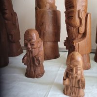 азиатски дървени склуптори , снимка 8 - Антикварни и старинни предмети - 42027720