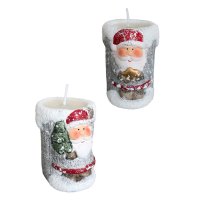 4192 Керамична свещ с Дядо Коледа, снимка 5 - Декорация за дома - 42717635