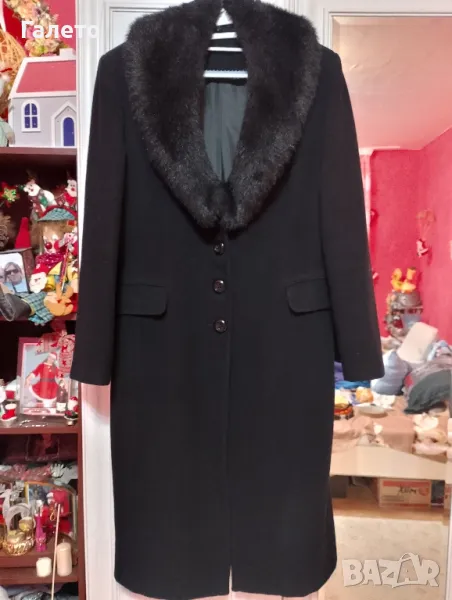 Черно класическо палто , снимка 1