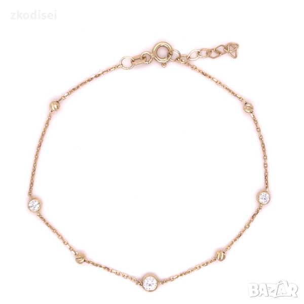 Златна дамска гривна 1,14гр. 19,0см. 14кр. проба:585 модел:33603-6, снимка 1