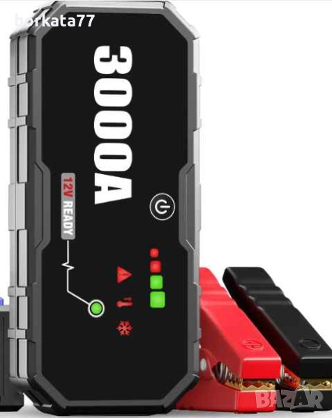 Преносим акумулаторен стартер за авариен старт на автомобил , снимка 1