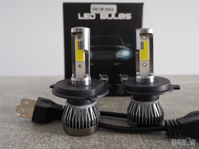 LED крушки за фарове, H1 H7 H4 НВ3 НВ4 Н11 9-32V 44W, снимка 1