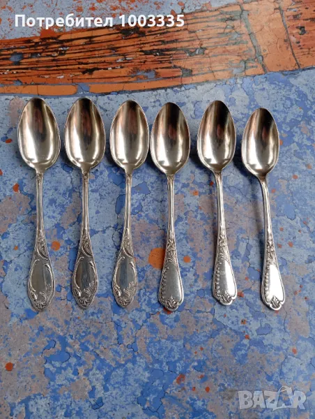 Посребрени английски лъжици, снимка 1