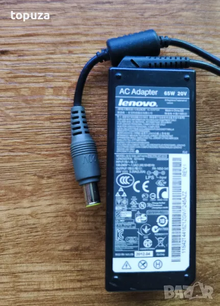 Захранващ адаптер зарядно за лаптоп Lenovo 42T4416 65W 20V, снимка 1