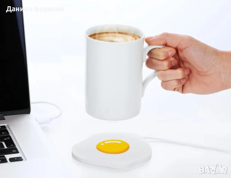 USB котлонче с дизайн на "пържено яйце", снимка 1