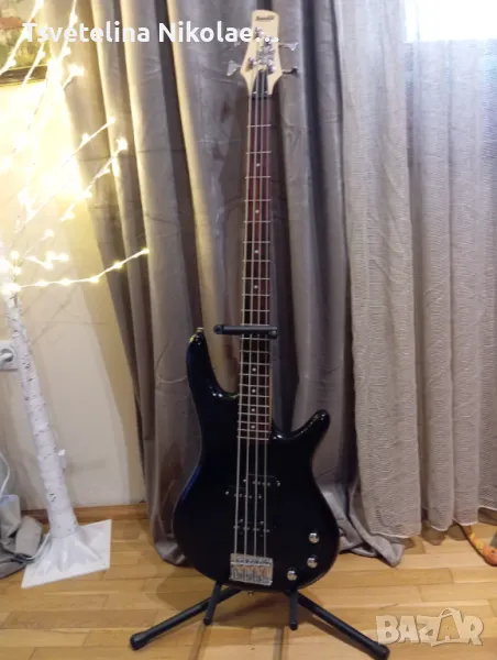 Бас китара Ibanez,черна, снимка 1