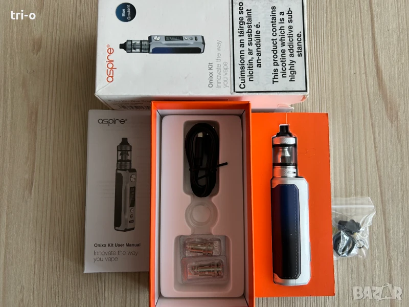Комплект за електронна цигара Aspire Onixx Kit/Blue Gradient, снимка 1