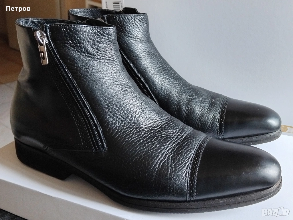 Ръчно правени кожени боти Pakerson 43, снимка 1