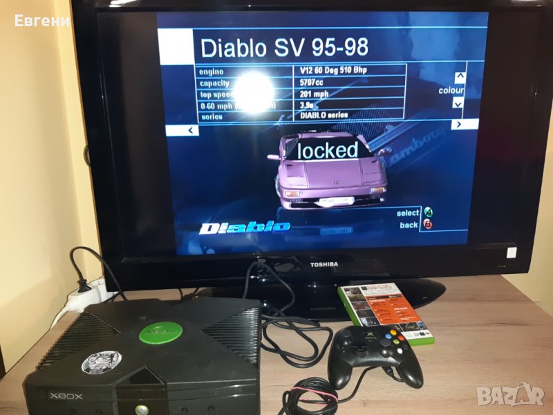 Xbox Classic Ексбокс Класик + 1 брой игра, джойстик, снимка 1