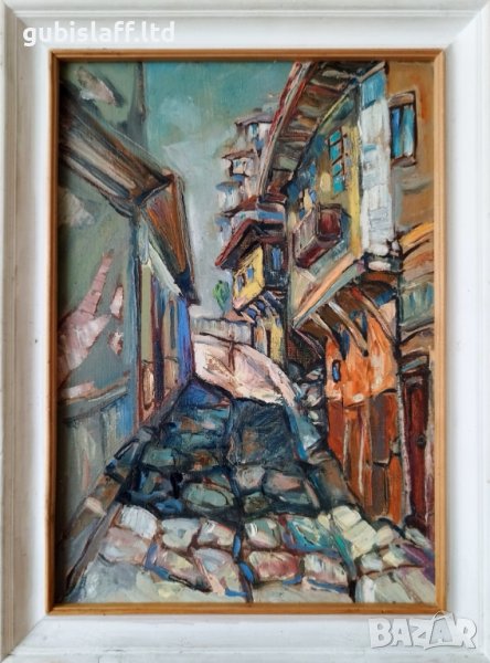 Стара картина, Изглед от Пловдив, 1980-те год., снимка 1