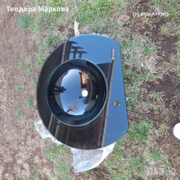 Стъклена мивка за баня, снимка 1