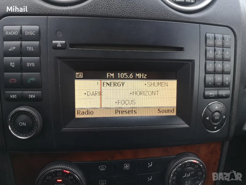 Радио за мерцедес мл, ml w164 фейс, mf2840, снимка 1
