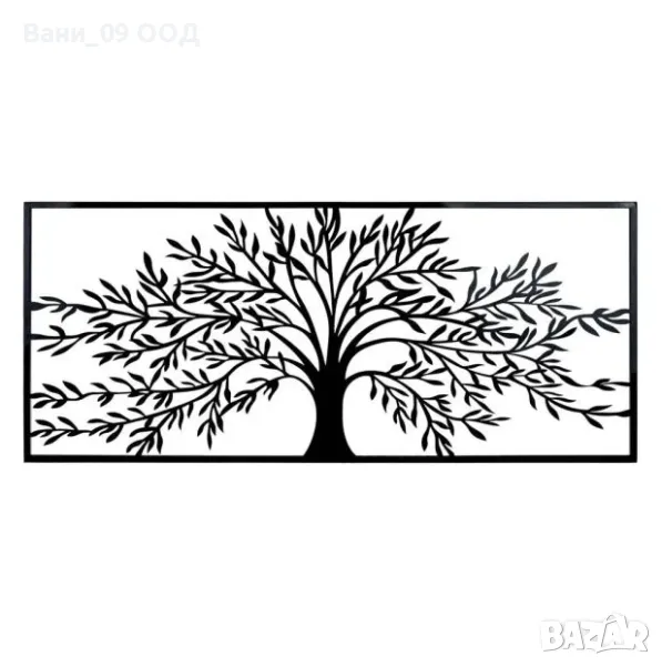 140см! Голяма метална декорация за стена "Дървото на живота", снимка 1