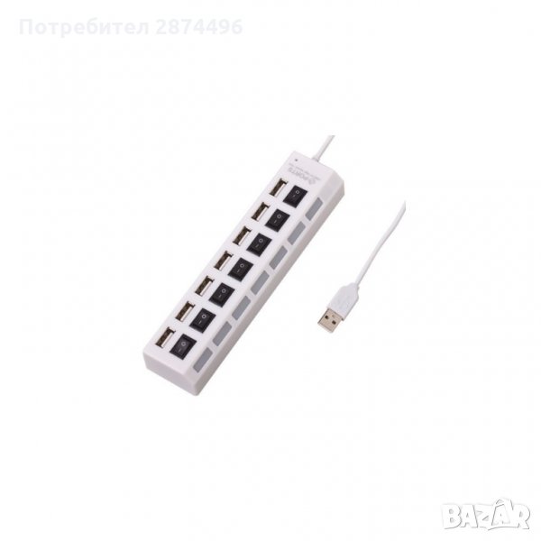 1003 USB Hub разклонител със 7 активни порта, снимка 1