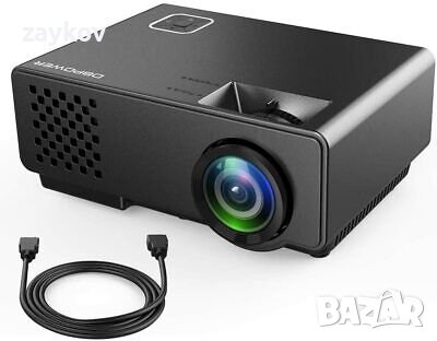 Проектор DBPOWER RD810, 1200 Lumen LCD Mini, поддържа Full HD 1080p, снимка 1