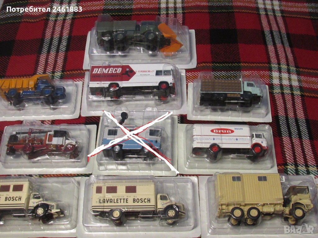 1/43 метални колекционерски колички/камиони Hachette Berliet 9 броя, снимка 1