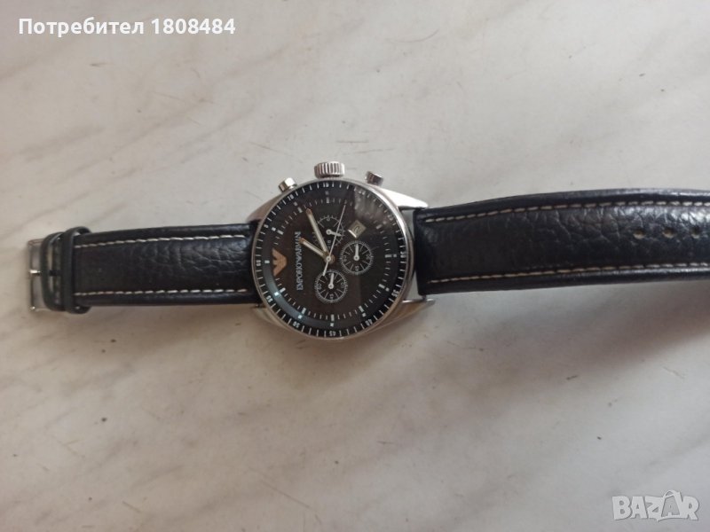 Часовник Джорджо Армани хронограф, кварц, работи перфектно в Мъжки в гр ...