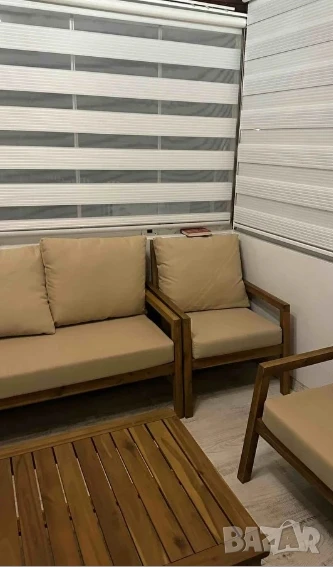 Щори ECD  Ролетни, Текстилни, Двойни, Без пробиване, Включен монтажен материал, Бял,Сив ,Бежов, снимка 1