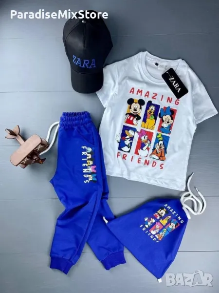 Скл3 ZARA Памучен екип за момче 4 части , снимка 1