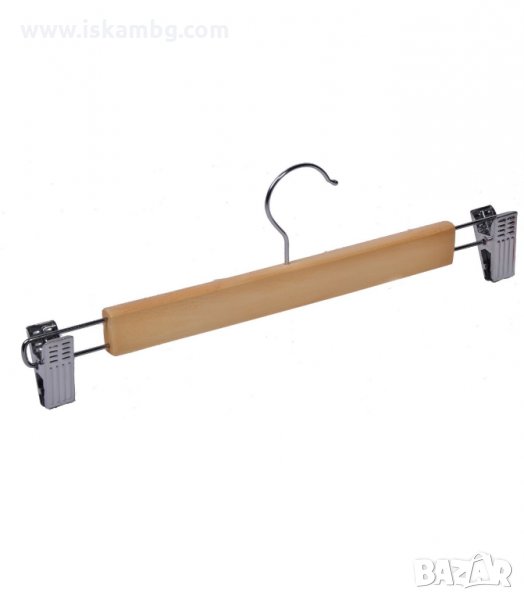 ЗАКАЧАЛКА ЗА ПОЛИ С ЩИПКИ - ДЪРВЕНА - код 1055293, снимка 1