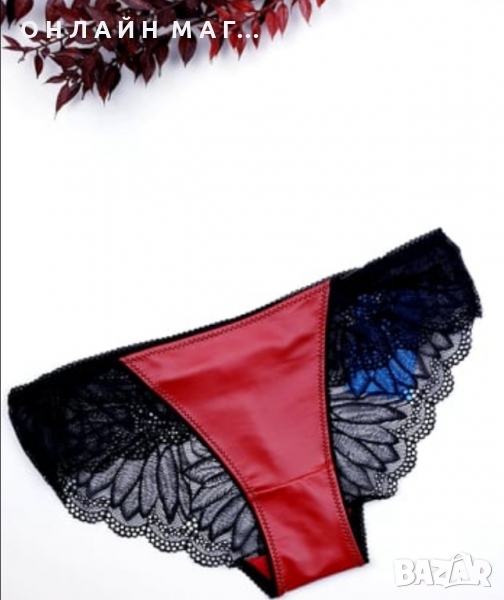 Бикини еко кожа и дантела , снимка 1