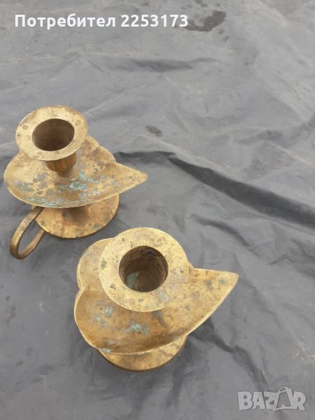 Лот бронзови Датски свещници, снимка 1