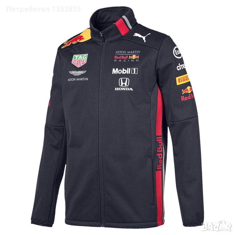 НОВО оригинално софтшел softshell яке PUMA RED BULL F1 размер M от САЩ , снимка 1
