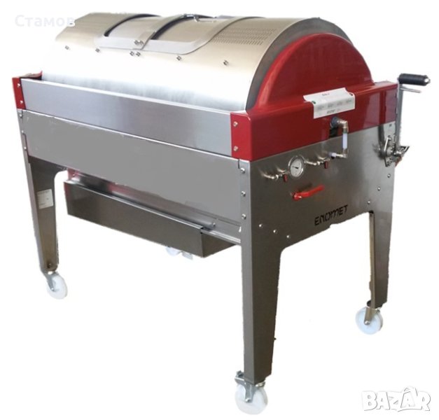 Мембранна преса от неръждаема стомана, на колела, снимка 1