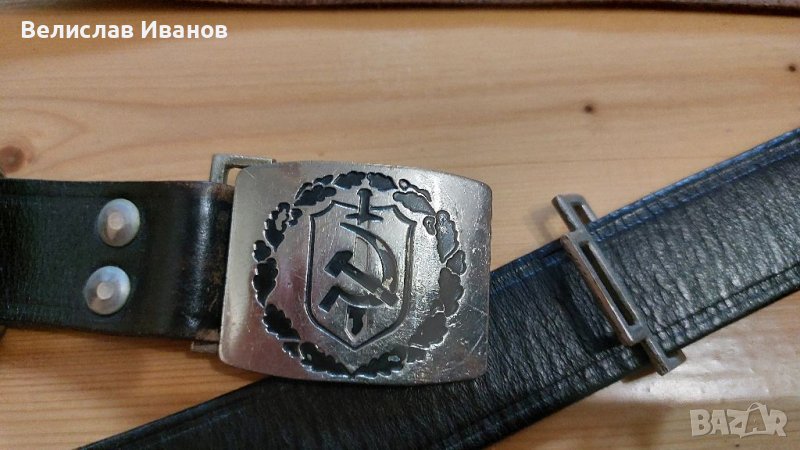 Стар кожен колан МВР, снимка 1