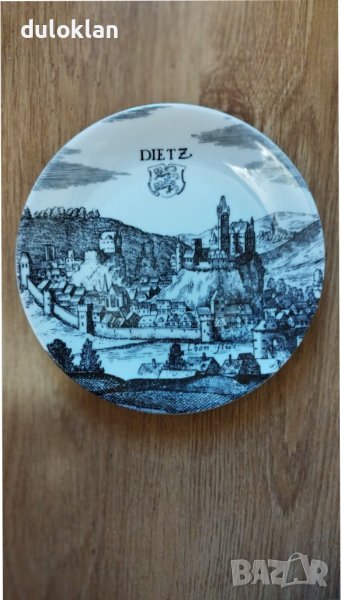 Красива порцеланова чиния за стена от Dietz Германия, снимка 1
