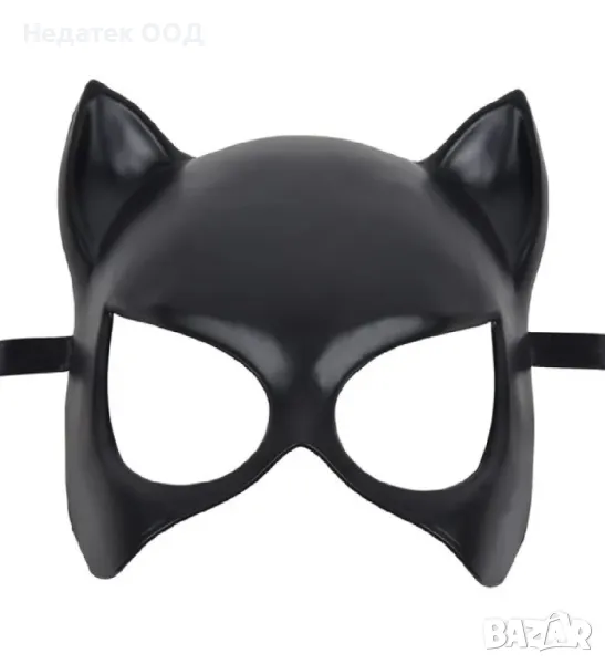 Маска за Хелоуин, Дамска , Котка, Уши,  Черни, снимка 1