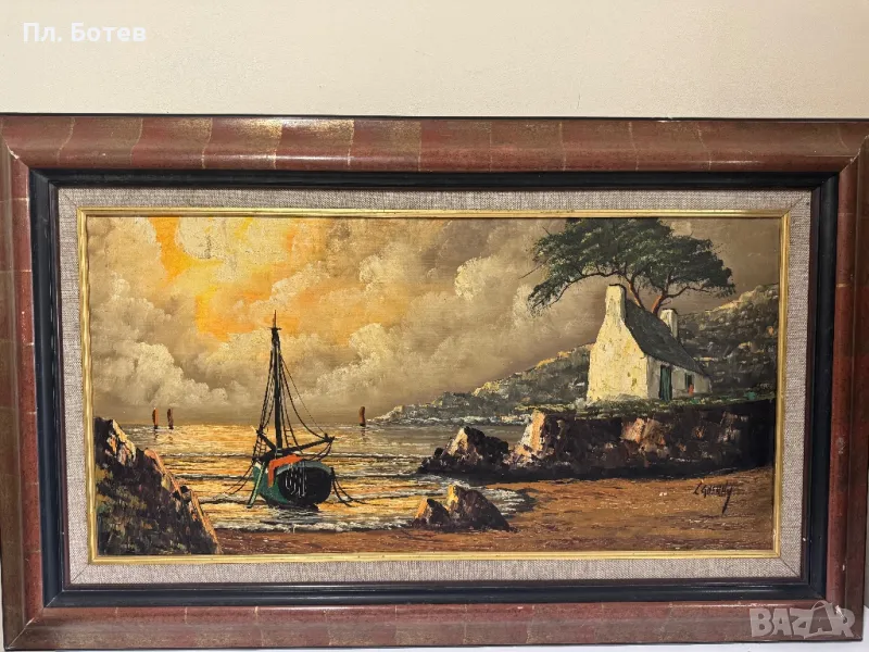 Стара маслена картина, снимка 1