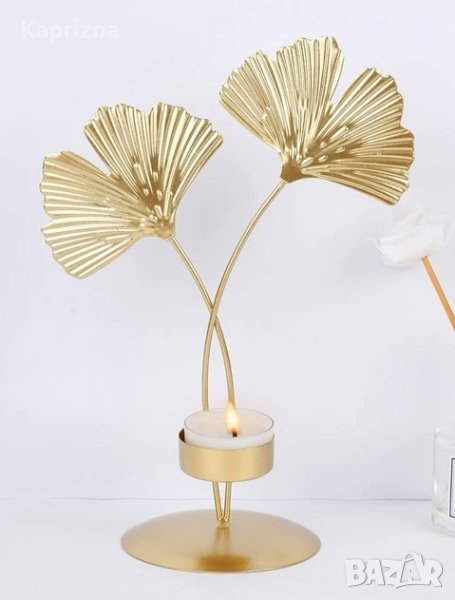 Свещник в златисто, снимка 1