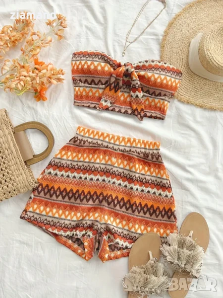 Дамски летен комплект плетиво, снимка 1