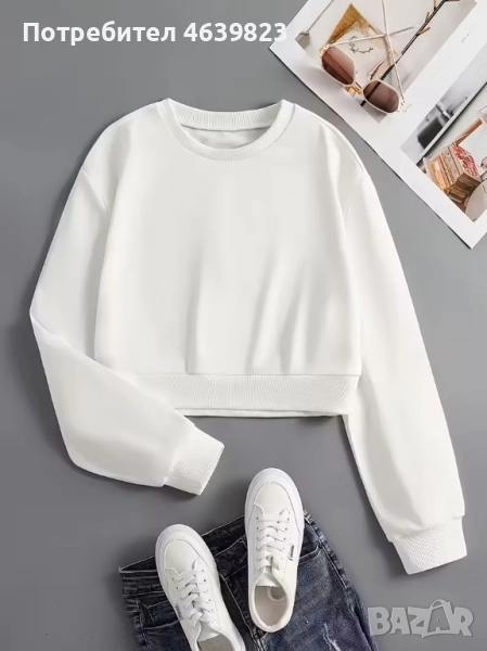 Дамски бели блузи-Fashion Exclusive, снимка 1