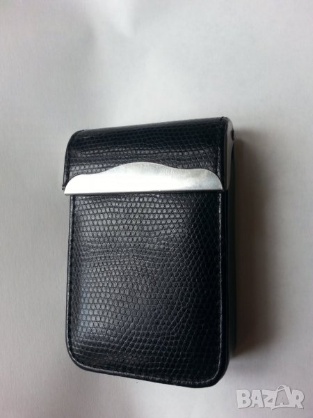 кожена табакера (змийска кожа) за цигари 80 мм, качествена, дизайнерска, снимка 1