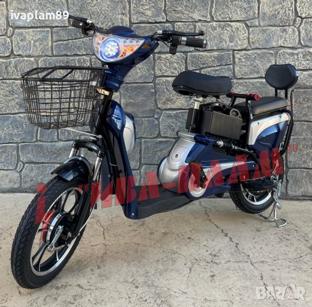 ЕЛЕКТРИЧЕСКИ Велосипед(скутер)+две седалки-550W-MPM5151-Управлява се БЕЗ книжка и регистрация в КАТ , снимка 1