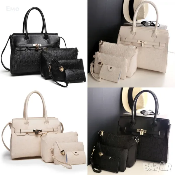 Дамска чанта: Четири части - Нова романтика BAG19, снимка 1