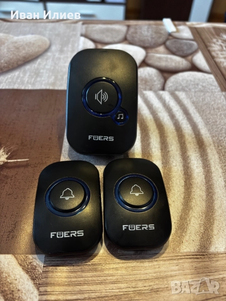 Безжичен звънец 220V с два звънеца, снимка 1