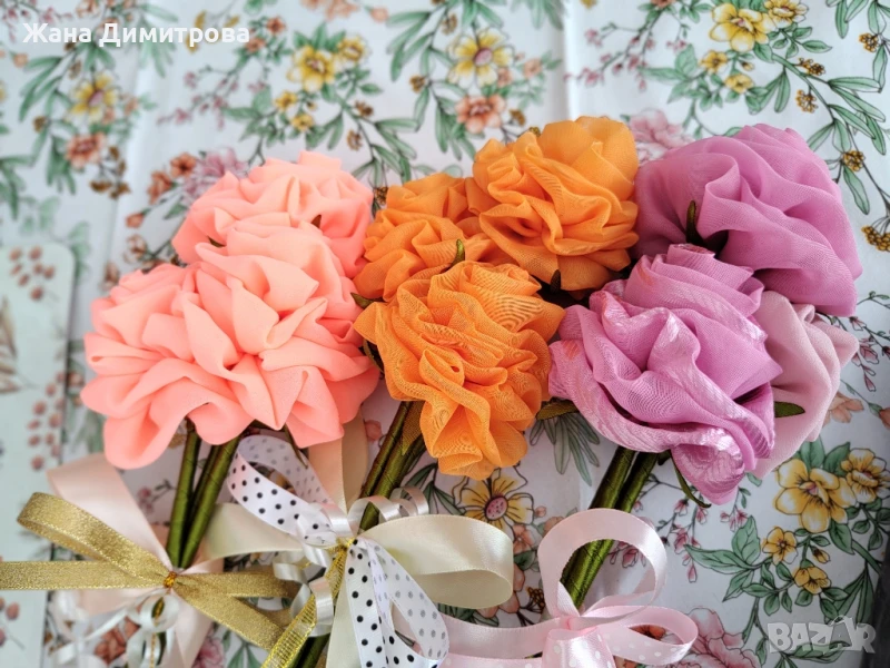 Ръчно изработени рози, снимка 1