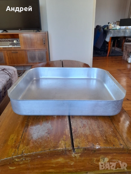 Стара алуминиева тава,тепсия #16, снимка 1