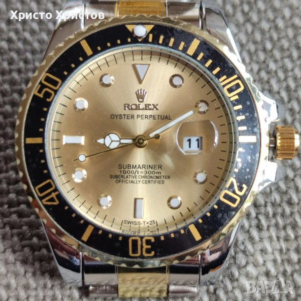 Мъжки часовник Rolex Submariner Two-Tone  Champagne Diamond 16613T, снимка 1